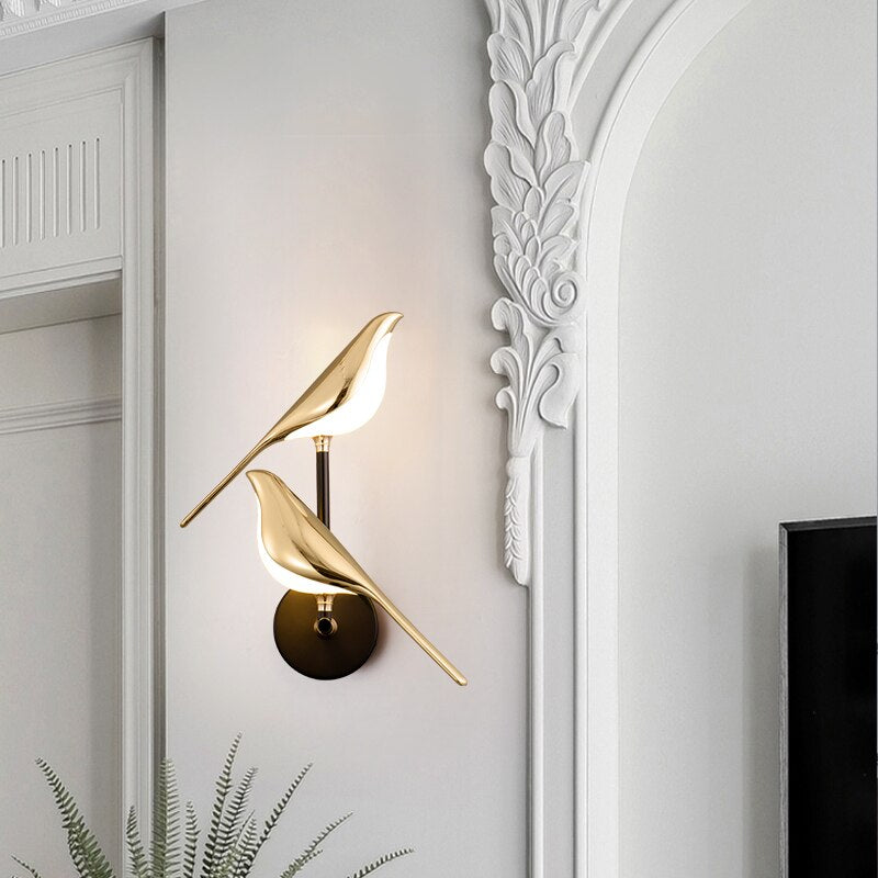 Avireo Lumis | dekorative LED-Wandlampe im Vogel-Design