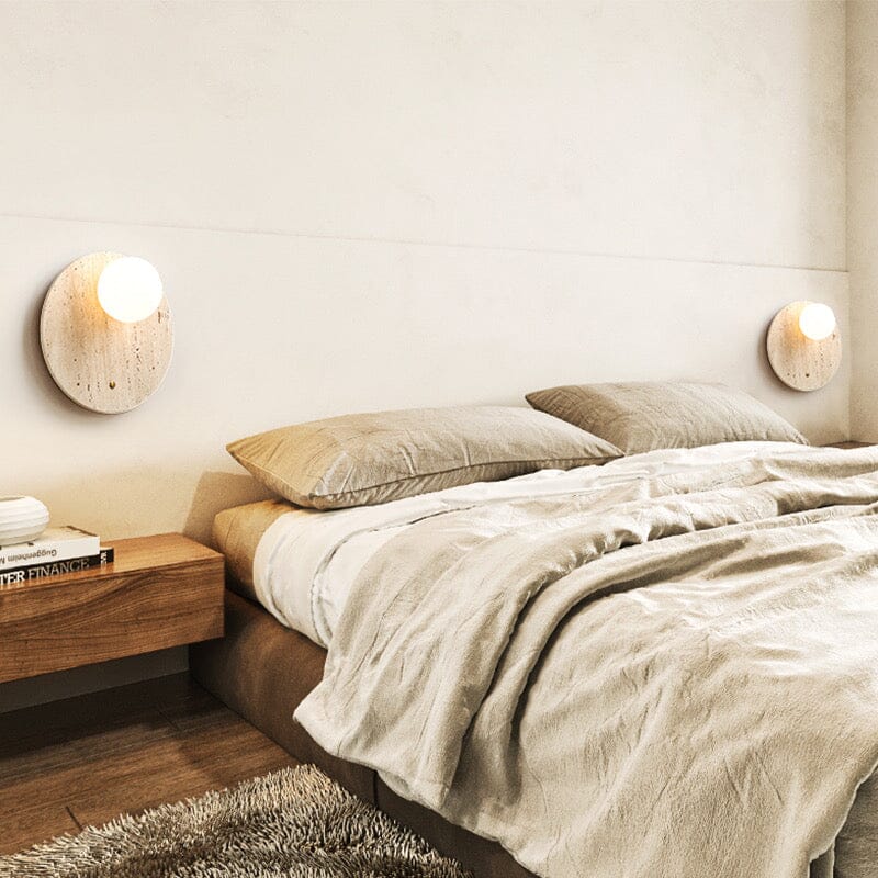 Wabi-Sabi wandlamp natuurtint – minimalistische lamp met warm licht