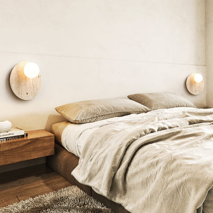 Wabi-Sabi wandlamp natuurtint – minimalistische lamp met warm licht