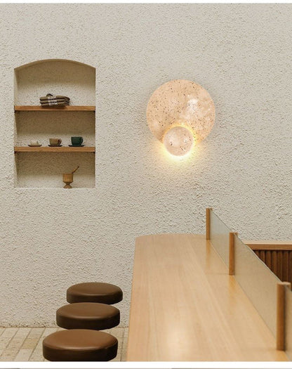 Kreatieve minimalistische LED-wandlamp – modern design van metaal en glas