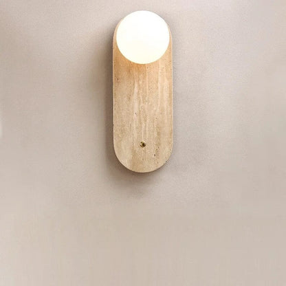 Wabi-Sabi wandlamp natuurtint – minimalistische lamp met warm licht