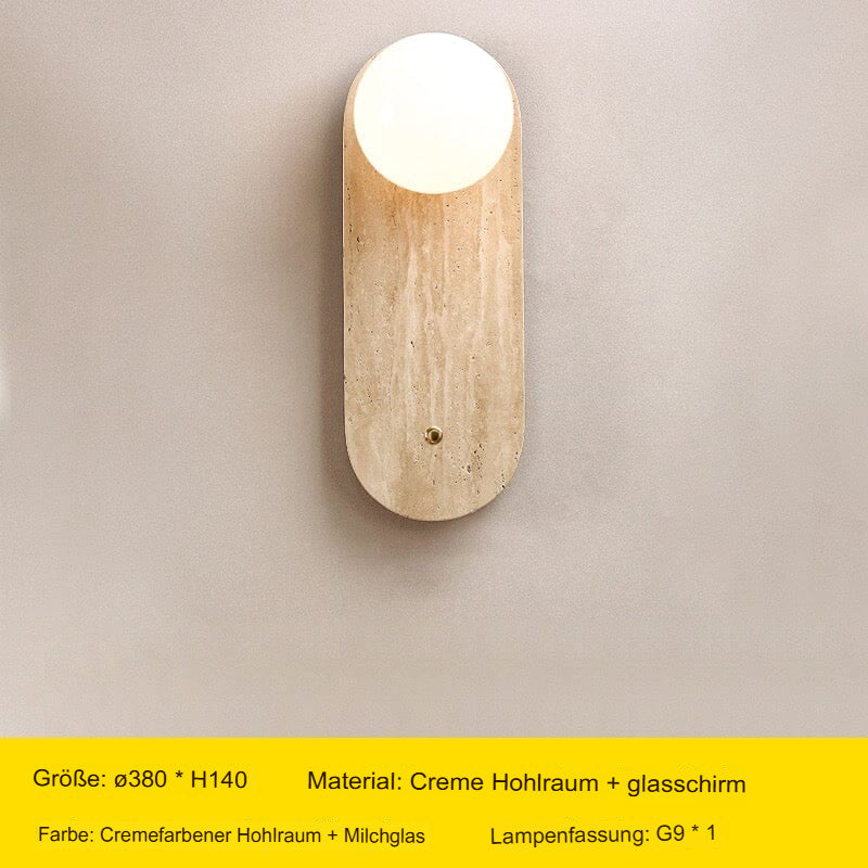 Wabi-Sabi wandlamp natuurtint – minimalistische lamp met warm licht