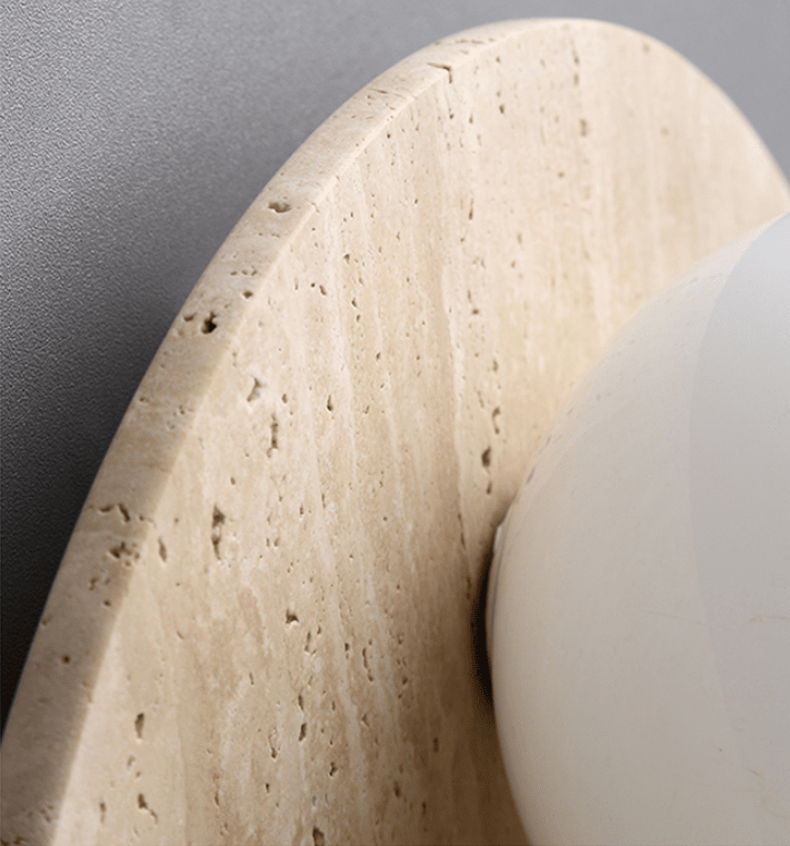 Wabi-Sabi wandlamp natuurtint – minimalistische lamp met warm licht