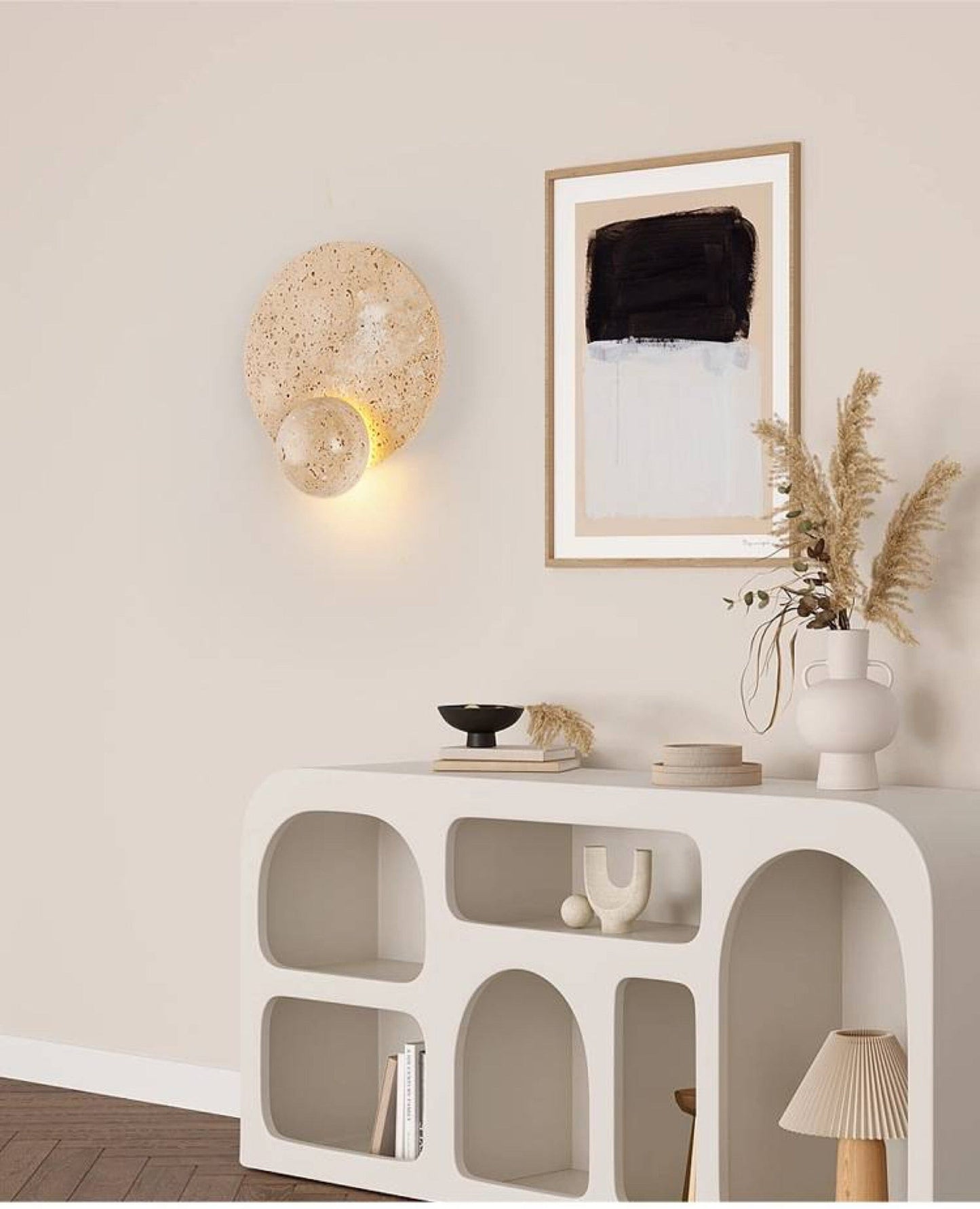 Kreatieve minimalistische LED-wandlamp – modern design van metaal en glas