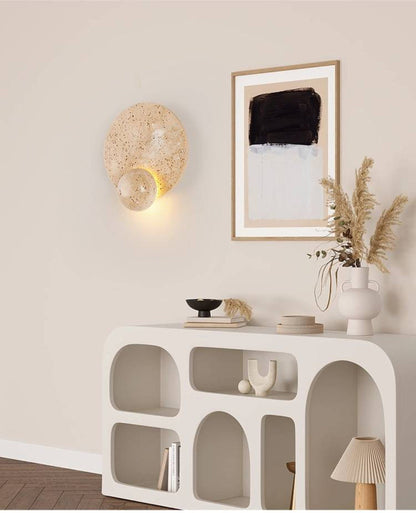 Kreatieve minimalistische LED-wandlamp – modern design van metaal en glas