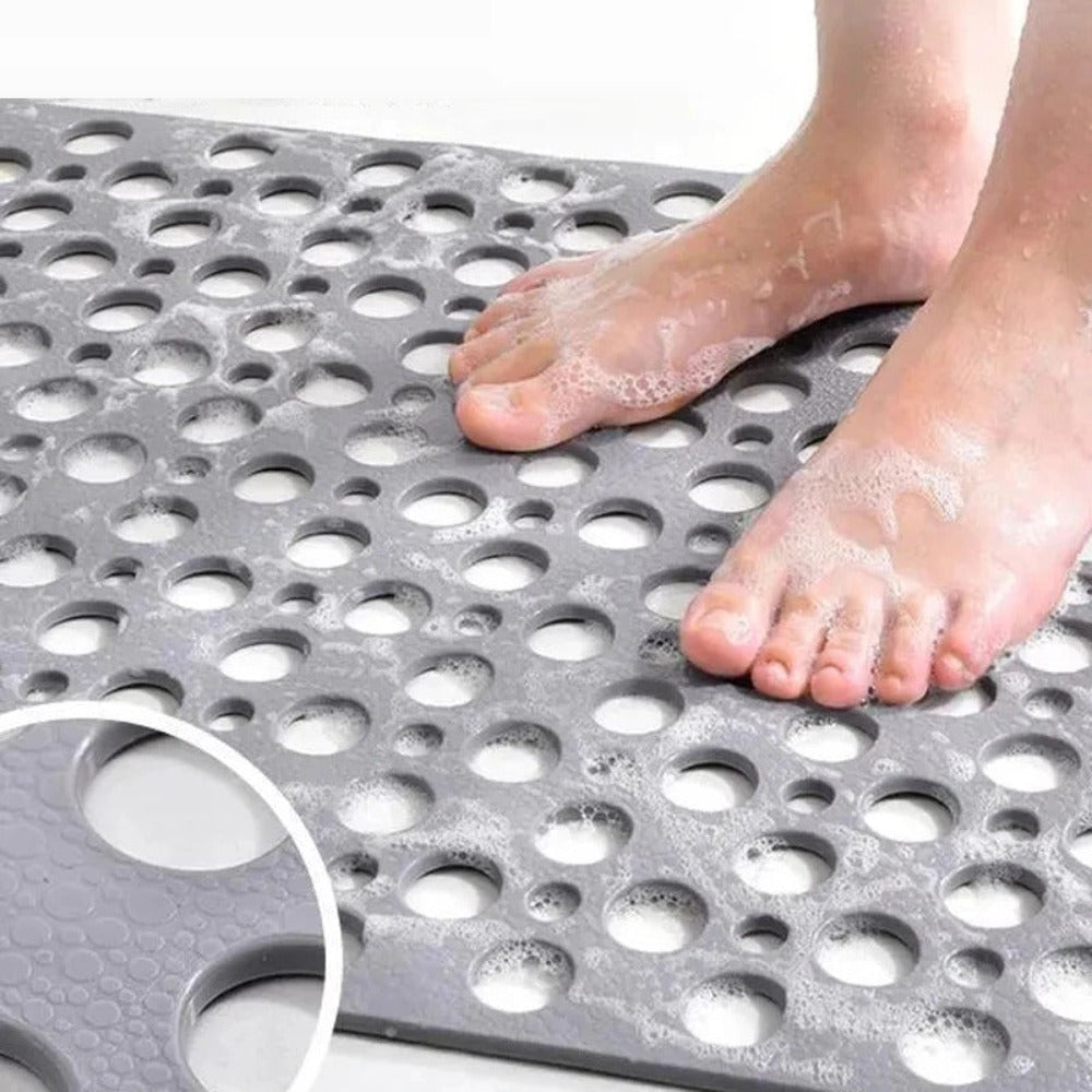 Silvra | Rutschfeste Duschmatte mit Saugnäpfen und schnelltrocknendem Design