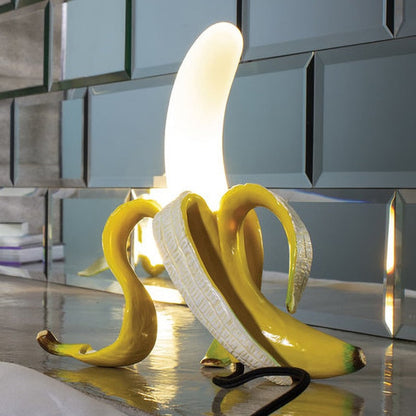 Lunara Deco | Art-Déco-Tischlampe im Bananenblatt-Design