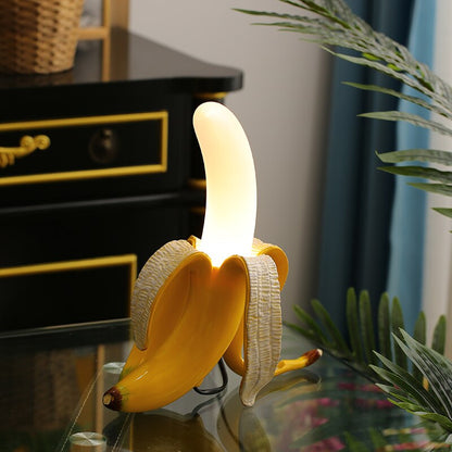 Lunara Deco | Art-Déco-Tischlampe im Bananenblatt-Design