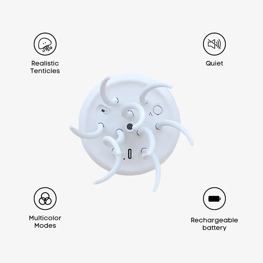 JellyBeat Aura | Farbwechselnde LED-Quallelampe mit Bewegungseffekt für stimmungsvolles Licht