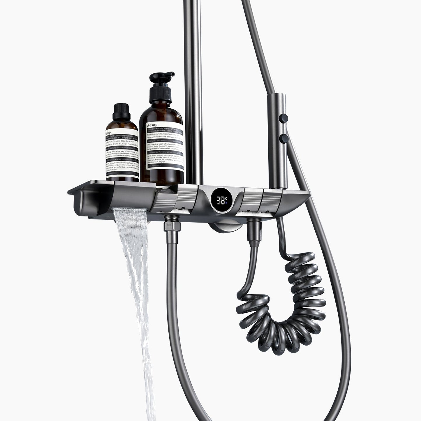 HydroPulse Max | Digitales Regenduschsystem mit Fernbedienung & LED-Anzeige