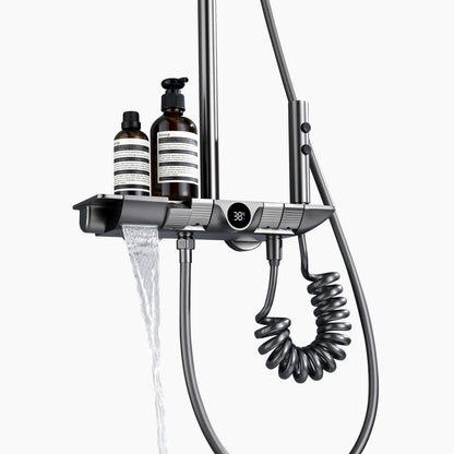HydroPulse Max | Digitales Regenduschsystem mit Fernbedienung & LED-Anzeige