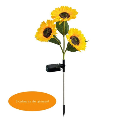 Solbloom Aurea | Solarbetriebene Sonnenblumenleuchte für den Garten