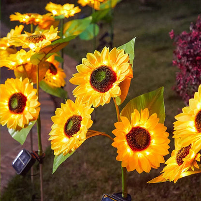Solbloom Aurea | Solarbetriebene Sonnenblumenleuchte für den Garten