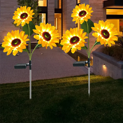 Solbloom Aurea | Solarbetriebene Sonnenblumenleuchte für den Garten