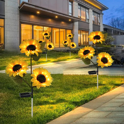 Solbloom Aurea | Solarbetriebene Sonnenblumenleuchte für den Garten