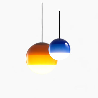 Nowoczesna lampa wisząca LED, ściemnialna – nikiel szczotkowany, E27, design z kamienia szklanego