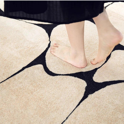 LunaWeave | Runder Teppich für Zuhause | Luxuriöser Teppich im französischen Stil – weich, elegant & pflegeleicht