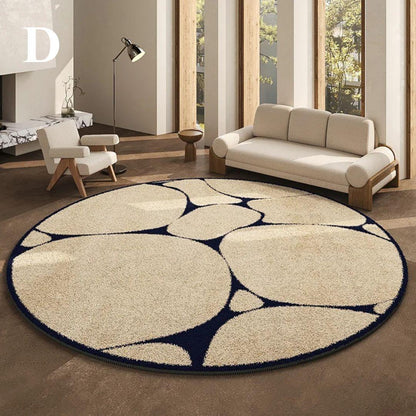 LunaWeave | Runder Teppich für Zuhause | Luxuriöser Teppich im französischen Stil – weich, elegant & pflegeleicht