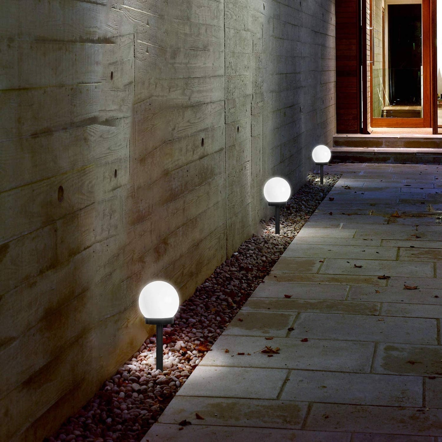 LumiOrb Sol | Runde LED-Solarlampe mit automatischer Lichtsteuerung