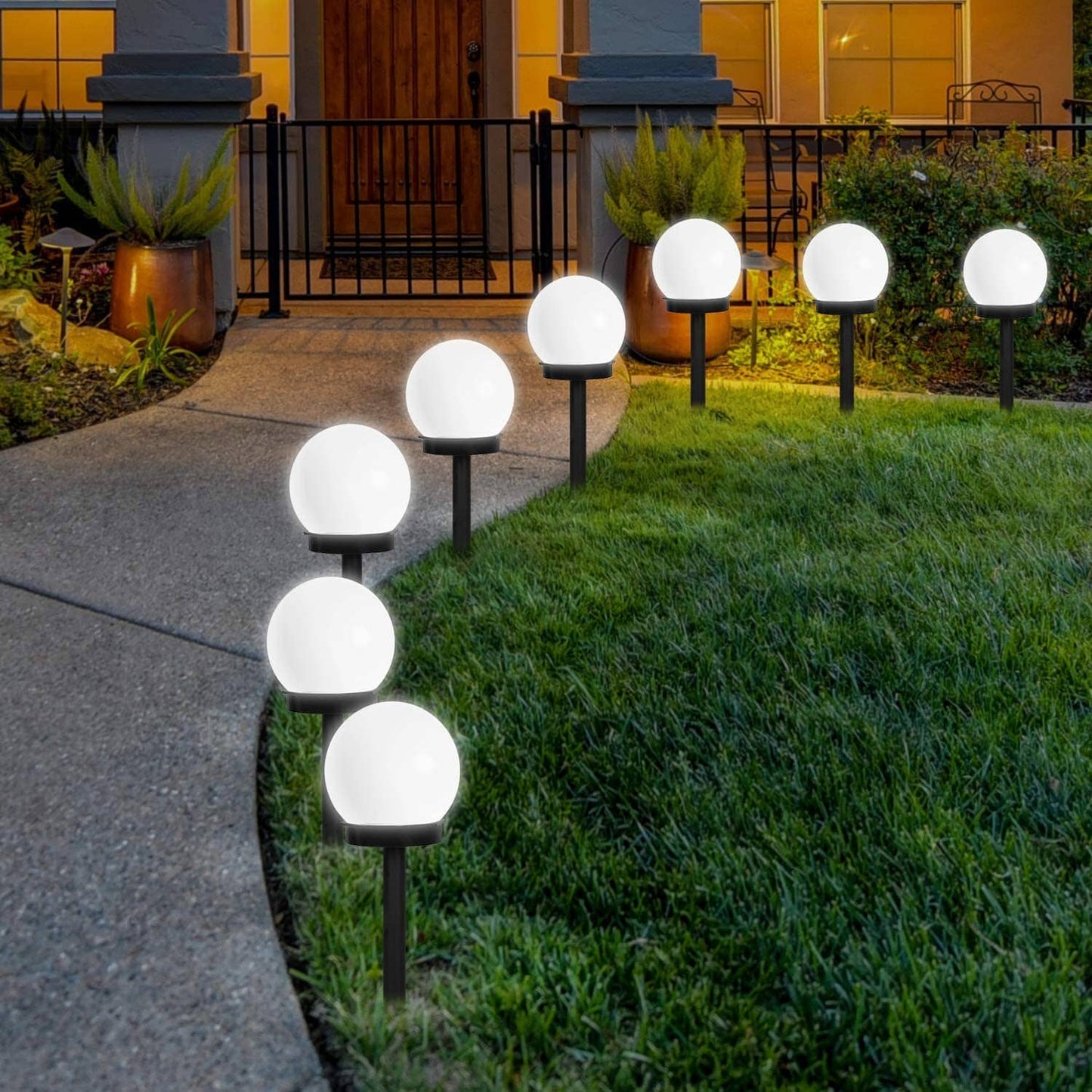 LumiOrb Sol | Runde LED-Solarlampe mit automatischer Lichtsteuerung