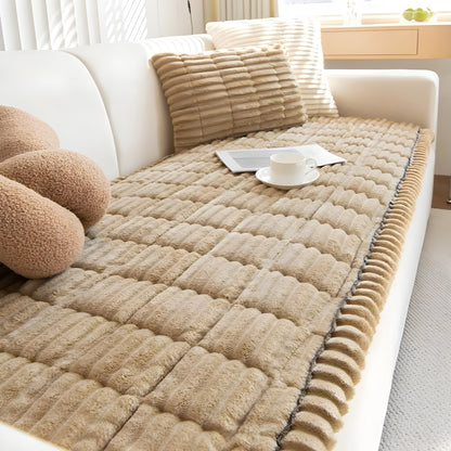 RibCover Classic | Rutschfester Sofaschoner aus Strukturstoff