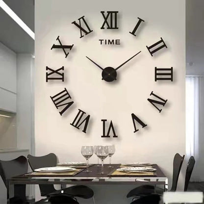Romesso | Moderne 3D wandklok met Romeinse cijfers