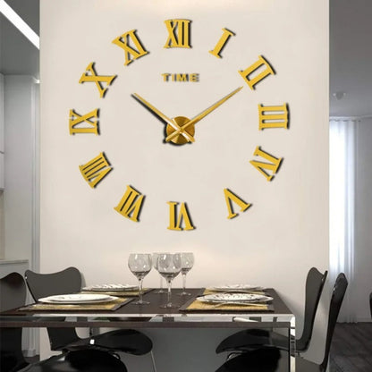 Romesso | Moderne 3D wandklok met Romeinse cijfers