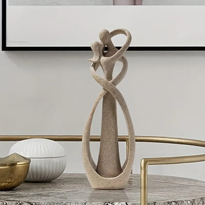 Emora Duo | Abstract decoratief beeldhouwwerk van hars