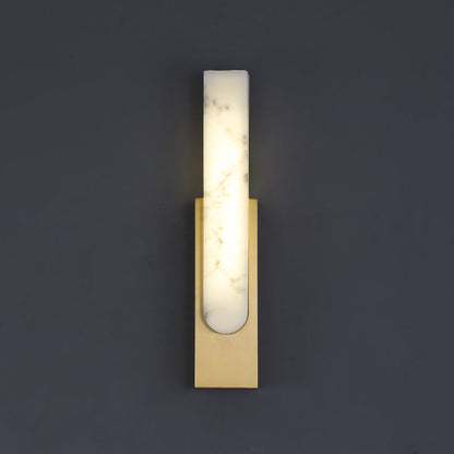 Elegante marmeren wandlamp – luxe wandlamp met LED-licht en gouden accenten