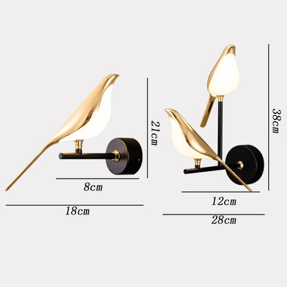 Avireo Lumis | dekorative LED-Wandlampe im Vogel-Design