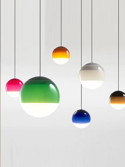 Nowoczesna lampa wisząca LED, ściemnialna – nikiel szczotkowany, E27, design z kamienia szklanego