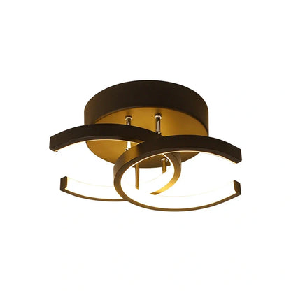 Acantha LED Plafondlamp – Moderne zwart-witte plafondlamp voor woonkamer, keuken & kantoor
