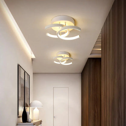 Acantha LED Plafondlamp – Moderne zwart-witte plafondlamp voor woonkamer, keuken & kantoor
