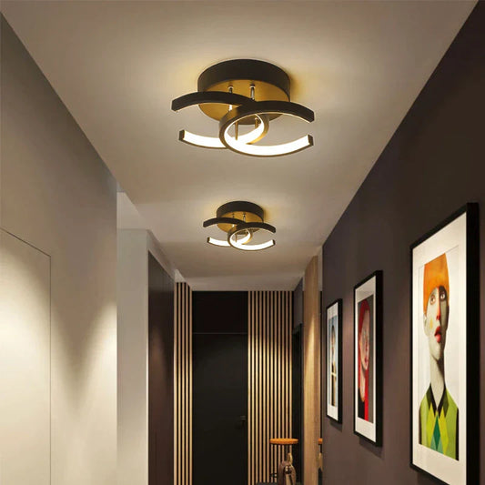 Acantha LED Plafondlamp – Moderne Schwarz-Weiß Deckenleuchte für Wohnzimmer, Küche & Büro