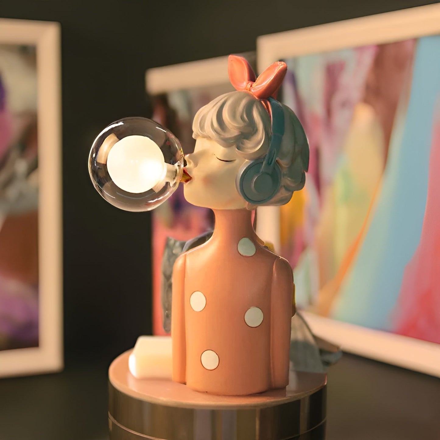 Alunora | Skulpturale LED-Tischleuchte mit Stimmungslicht & USB-Betrieb
