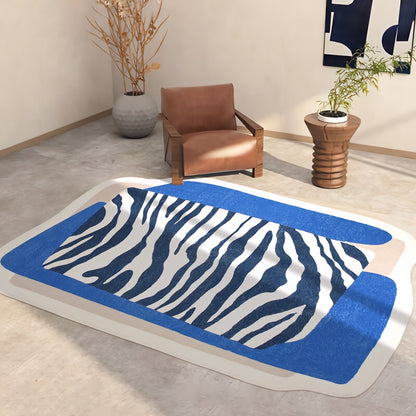 NordLoom | Skandi-Plüschteppich mit Streifen | Weicher nordischer Teppich für Wohnzimmer & Schlafzimmer
