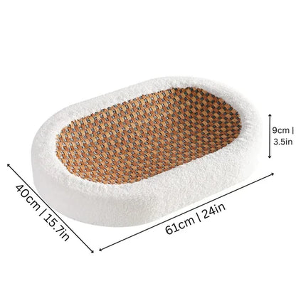 Clawin Nest | Kratzbett für Katzen mit integriertem Sisal-Kratzbereich