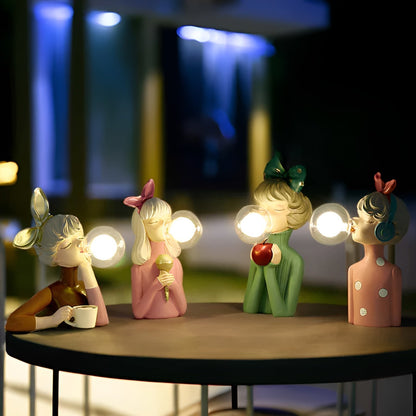 Alunora | Skulpturale LED-Tischleuchte mit Stimmungslicht & USB-Betrieb