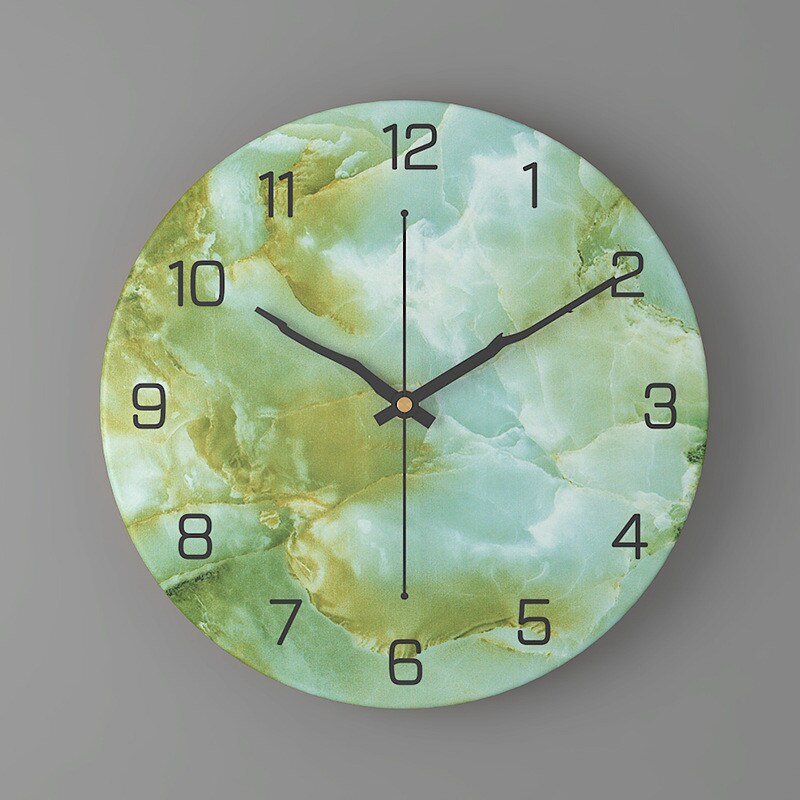 Marbelle | Moderne Wanduhr in Marmoroptik | Kreatives Design & Zeitlose Eleganz für stilvolle Wohnräume