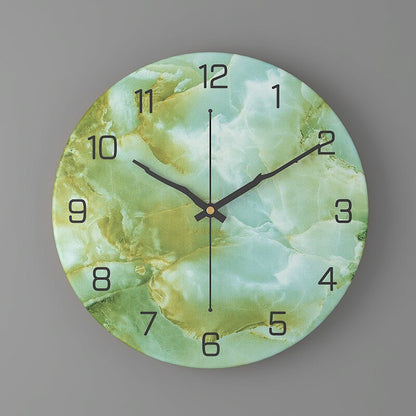 Marbelle | Moderne Wanduhr in Marmoroptik | Kreatives Design & Zeitlose Eleganz für stilvolle Wohnräume