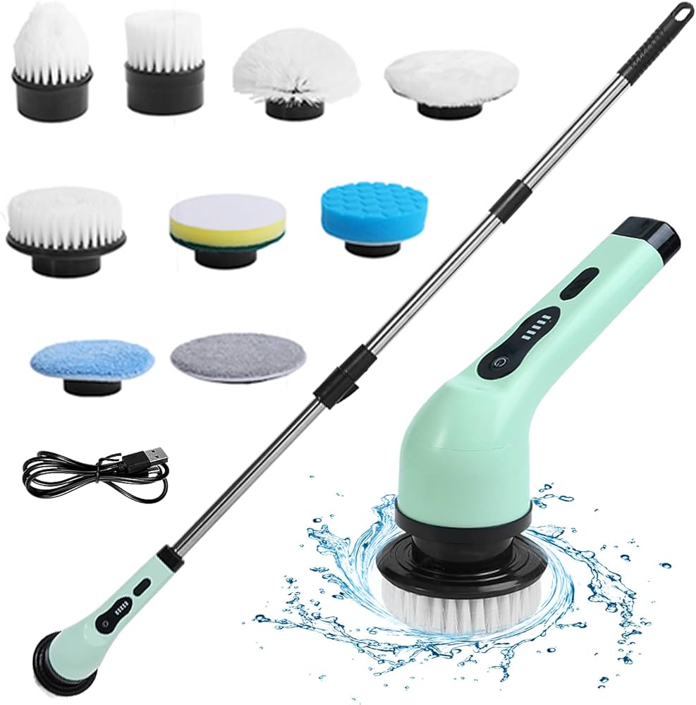 CleanMaster 9in1 | Elektrische Reinigungsbürste mit 9 Aufsätzen für vielseitige Anwendungen