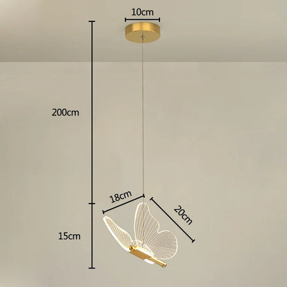 Elira Fléur | Hängeleuchte mit zartem Schmetterlings-Design