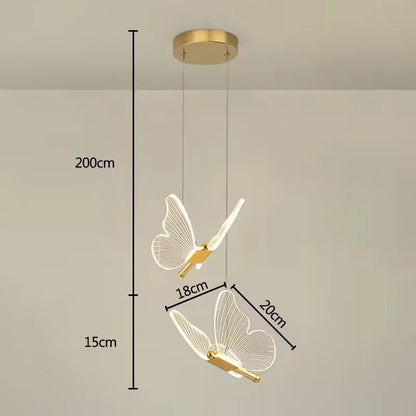 Elira Fléur | Hängeleuchte mit zartem Schmetterlings-Design