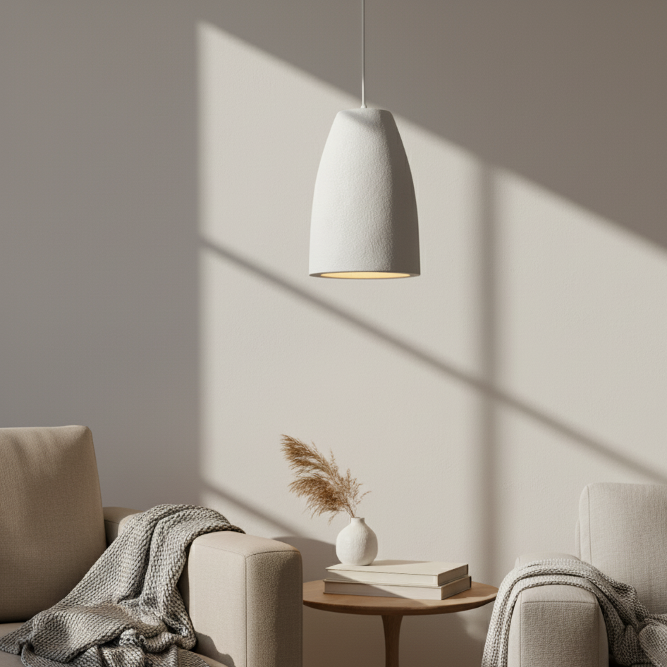 Halo Sabié | Design LED hanglamp in Wabi-Sabi stijl voor woonkamer &amp; eetkamer 