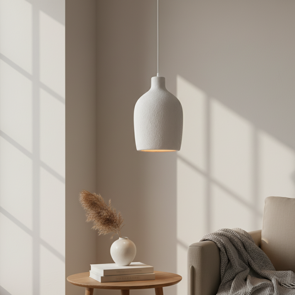 Halo Sabié | Design LED hanglamp in Wabi-Sabi stijl voor woonkamer &amp; eetkamer 