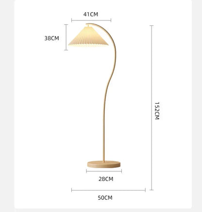 Auralis Loom | Moderne LED-Stehleuchte mit Stoffschirm im Nordic-Stil
